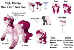 Size: 6912x4704 | Tagged: safe, artist:amazing-artsong, oc, oc:pink martini, species:earth pony, species:pony, absurd resolution, female, mare, reference sheet, simple background, solo, transparent background