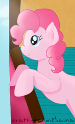 Size: 310x511 | Tagged: safe, artist:wrath-marionphauna, character:pinkie pie, digital art, female, smiling, solo, sunlight