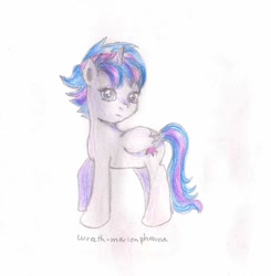 Size: 720x734 | Tagged: safe, artist:wrath-marionphauna, character:twilight sparkle, character:twilight sparkle (alicorn), species:alicorn, species:pony, episode:castle sweet castle, g4, my little pony: friendship is magic, alternate hairstyle, colored pencil drawing, female, solo, traditional art