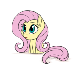 Size: 2673x2351 | Tagged: safe, artist:starshade, character:fluttershy, species:pegasus, species:pony, chibi, cute, female, mare, shyabetes, simple background, solo, white background