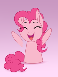 Size: 2655x3500 | Tagged: safe, artist:starshade, character:pinkie pie, species:earth pony, species:pony, chibi, cute, diapinkes, eyes closed, female, mare, open mouth, solo