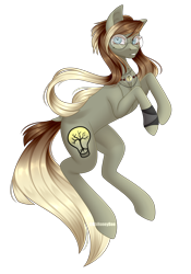 Size: 1788x2552 | Tagged: safe, artist:ohhoneybee, oc, oc only, oc:stilhouette, species:earth pony, species:pony, female, glasses, mare, simple background, solo, transparent background