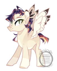 Size: 1024x1263 | Tagged: safe, artist:manella-art, oc, oc:windy daybreak, species:pegasus, species:pony, g4, colored wings, colored wingtips, male, simple background, solo, stallion, transparent background