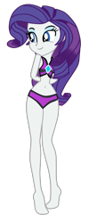 Size: 917x2100 | Tagged: safe, artist:gmaplay, character:rarity, species:eqg human, equestria girls:forgotten friendship, g4, my little pony: equestria girls, my little pony:equestria girls, bikini, bikini bottom, bikini top, clothing, female, simple background, solo, swimsuit, transparent background