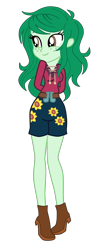 Size: 917x2100 | Tagged: safe, artist:gmaplay, character:wallflower blush, species:eqg human, g4, my little pony: equestria girls, my little pony:equestria girls, spoiler:eqg series (season 2), cute, female, flowerbetes, music festival outfit, simple background, solo, transparent background