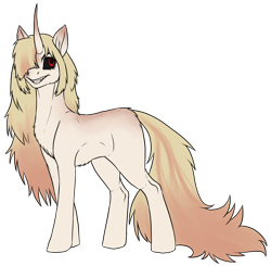 Size: 2361x2310 | Tagged: safe, artist:not-ordinary-pony, derpibooru original, oc, oc only, species:pony, species:unicorn, g4, black sclera, commission, female, grin, horn, mare, simple background, smiling, solo, transparent background