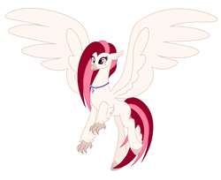 Size: 3615x2956 | Tagged: safe, artist:rioshi, artist:starshade, oc, oc only, oc:velvet skies, species:hippogriff, g4, adoraskies, cute, female, simple background, solo, white background