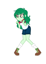 Size: 1119x1548 | Tagged: safe, artist:gmaplay, character:wallflower blush, species:eqg human, g4, my little pony:equestria girls, camp everfree outfits, cute, female, flowerbetes, legs, simple background, solo, transparent background