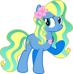Size: 7678x7714 | Tagged: safe, artist:digimonlover101, oc, oc:flower surfer, species:earth pony, species:pony, g4, female, mare, simple background, solo, transparent background