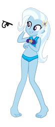 Size: 754x1710 | Tagged: safe, artist:gmaplay, character:trixie, species:eqg human, equestria girls:forgotten friendship, g4, my little pony: equestria girls, my little pony:equestria girls, clothing, female, simple background, solo, swimsuit, transparent background