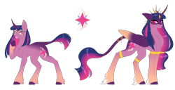 Size: 6270x3200 | Tagged: safe, artist:ohhoneybee, character:twilight sparkle, character:twilight sparkle (alicorn), species:alicorn, species:pony, g4, absurd resolution, alternate design, female, simple background, solo, transparent background