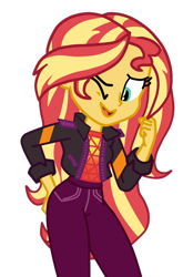 Size: 834x1200 | Tagged: safe, artist:gmaplay, character:sunset shimmer, species:eqg human, equestria girls:sunset's backstage pass, g4, my little pony: equestria girls, my little pony:equestria girls, spoiler:eqg series (season 2), female, literal butthurt, pain, simple background, solo, spanked, spanking, transparent background