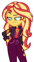 Size: 751x1354 | Tagged: safe, artist:gmaplay, character:sunset shimmer, species:eqg human, equestria girls:sunset's backstage pass, g4, my little pony: equestria girls, my little pony:equestria girls, spoiler:eqg series (season 2), female, literal butthurt, pain, simple background, solo, spank, spanked, spanking, transparent background
