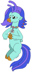 Size: 1464x3220 | Tagged: safe, artist:supahdonarudo, oc, oc only, oc:sea lilly, species:classical hippogriff, species:hippogriff, g4, camera, fingers crossed, jewelry, necklace, sad, simple background, sitting, transparent background
