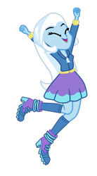 Size: 936x1696 | Tagged: safe, artist:gmaplay, character:trixie, species:eqg human, g4, my little pony:equestria girls, cute, diatrixes, female, jumping, simple background, solo, transparent background