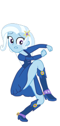 Size: 830x1730 | Tagged: safe, artist:gmaplay, character:trixie, species:eqg human, equestria girls:rainbow rocks, g4, my little pony: equestria girls, my little pony:equestria girls, boots, female, running, schrödinger's pantsu, shoes, simple background, solo, strategically covered, tights, transparent background