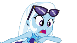 Size: 1920x1080 | Tagged: safe, artist:gmaplay, character:trixie, species:eqg human, equestria girls:forgotten friendship, g4, my little pony: equestria girls, my little pony:equestria girls, clothing, female, simple background, solo, swimsuit, transparent background