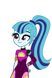Size: 723x1080 | Tagged: safe, artist:gmaplay, character:sonata dusk, species:eqg human, g4, my little pony: equestria girls, my little pony:equestria girls, spoiler:eqg series (season 2), cute, female, food, music festival outfit, simple background, solo, sonatabetes, sonataco, taco, taco dress, taco tuesday, transparent background