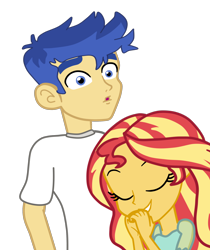 Size: 1880x2240 | Tagged: safe, artist:gmaplay, character:flash sentry, character:sunset shimmer, ship:flashimmer, g4, my little pony:equestria girls, female, male, shipping, simple background, straight, transparent background