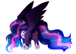 Size: 2761x1971 | Tagged: safe, artist:vanillaswirl6, oc, oc only, oc:everlight everlasting, species:alicorn, species:pony, g4, alicorn oc, commission, horn, jewelry, regalia, simple background, solo, transparent background, wings