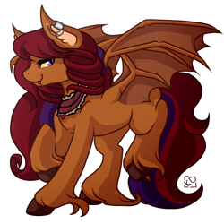 Size: 1200x1200 | Tagged: safe, artist:amazing-artsong, oc, oc:fanciful dreams, species:bat pony, g4, bat wings, fangs, simple background, transparent background, wings