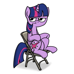Size: 1024x1024 | Tagged: safe, artist:petirep, character:twilight sparkle, chair, female, solo