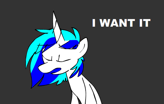 Size: 550x350 | Tagged: safe, artist:ghost, character:dj pon-3, character:vinyl scratch, species:pony, species:unicorn, animated, bipedal, do you want this cake, female, frame by frame, harry partridge, meme, nicolas cage, solo