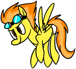 Size: 645x586 | Tagged: safe, artist:ghost, character:spitfire, simple background, white background