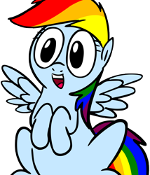 Size: 8406x9821 | Tagged: safe, artist:petirep, character:rainbow dash, absurd resolution, cute, petirep's my little dashie, rainbowdash presents, simple background, transparent background, tubby wubby pony waifu, vector