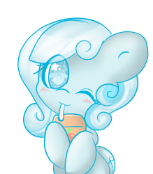 Size: 700x800 | Tagged: safe, artist:starlightlore, oc, oc only, oc:snowdrop, cute, juice box, simple background, snowbetes, transparent background