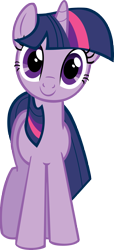 Size: 2709x5931 | Tagged: safe, artist:kittyhawk-contrail, part of a set, character:twilight sparkle, character:twilight sparkle (unicorn), species:pony, species:unicorn, c:, cute, female, happy, head tilt, hugpony poses, looking at you, mare, simple background, smiling, solo, transparent background, twiabetes, vector