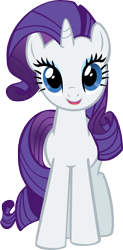 Size: 3054x6222 | Tagged: safe, artist:kittyhawk-contrail, part of a set, character:rarity, species:pony, species:unicorn, cute, female, happy, hugpony poses, looking at you, mare, open mouth, raribetes, simple background, transparent background, vector