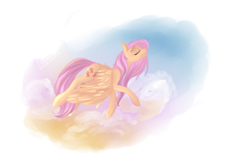 Size: 3500x2500 | Tagged: safe, artist:weird--fish, character:fluttershy, female, flying, solo