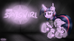 Size: 1920x1080 | Tagged: safe, artist:malamol, character:twilight sparkle, character:twilight sparkle (alicorn), species:alicorn, species:pony, armor, female, futuristic, hmd, mare, mass effect, science fiction, solo, tech armor
