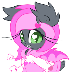 Size: 2000x1996 | Tagged: safe, artist:starlightlore, oc, oc only, oc:heartbeat, species:bat pony, my little pony:equestria girls, clothing, heart eyes, humanized, ponied up, simple background, solo, transparent background, wingding eyes, winged humanization