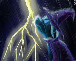 Size: 1280x1024 | Tagged: safe, artist:cheshiresdesires, character:trixie, rain