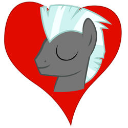 Size: 894x894 | Tagged: safe, artist:stinkehund, character:thunderlane, species:pegasus, species:pony, g4, eyes closed, head, heart, male, simple background, solo, stallion, transparent background