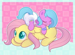 Size: 1280x940 | Tagged: safe, artist:cuddlehooves, character:fluttershy, oc, species:pony, baby, baby pony, cuddlehooves is trying to murder us, cute, diaper, foal, ocbetes, plushie, poofy diaper, shyabetes