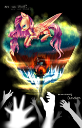 Size: 2500x3900 | Tagged: safe, artist:aquagalaxy, character:fluttershy, hand, op is trying to start shit, tl;dr