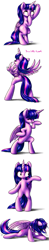 Size: 1508x7646 | Tagged: safe, artist:katputze, character:twilight sparkle, character:twilight sparkle (alicorn), species:alicorn, species:pony, :o, adorkable, bipedal, comic, cute, dancing, dork, fabulous, female, grin, mare, plot, smiling, solo, splits, style, twerking, twiabetes