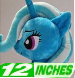 Size: 681x705 | Tagged: safe, artist:onlyfactory, character:trixie, 12 inches, bootleg, dissonant caption, expand dong, exploitable meme, irl, meme, photo, plushie, text