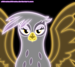 Size: 3521x3125 | Tagged: safe, artist:zantyarz, character:gilda, species:griffon, female, high res, neon, solo