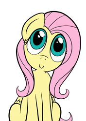 Size: 826x1169 | Tagged: safe, artist:darkhestur, artist:venezolanbrony, character:fluttershy, colored, cute, female, shyabetes, solo