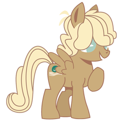 Size: 759x777 | Tagged: safe, artist:dbkit, oc, oc only, oc:sandy shell, parent:derpy hooves, parent:hoops, parents:ditzyhoops, cute, filly, offspring, open mouth, raised hoof, simple background, smiling, transparent background, vector
