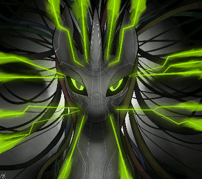 Size: 400x355 | Tagged: safe, artist:cymek, animated, artificial intelligence, loop, ponified, shodan, solo, system shock, system shock 2