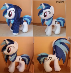 Size: 3519x3608 | Tagged: safe, artist:epicrainbowcrafts, character:dj pon-3, character:vinyl scratch, clothing, hoodie, irl, photo, plushie, solo