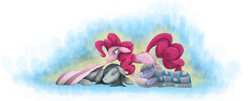 Size: 6265x2542 | Tagged: safe, artist:hewison, character:limestone pie, character:marble pie, character:pinkie pie, pie sisters, sisters