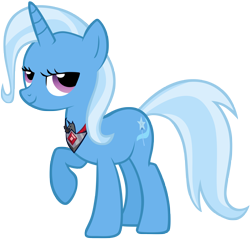 Size: 5000x4816 | Tagged: safe, artist:zelc-face, character:trixie, species:pony, species:unicorn, episode:magic duel, g4, my little pony: friendship is magic, spoiler:s03, absurd resolution, alicorn amulet, female, mare, raised hoof, simple background, solo, transparent background