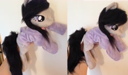 Size: 4152x2440 | Tagged: safe, artist:epicrainbowcrafts, character:octavia melody, beanie (plushie), clothing, hand, hoodie, irl, photo, plushie, solo