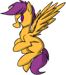 Size: 940x1076 | Tagged: safe, artist:ghost, character:scootaloo, species:pegasus, species:pony, female, grin, solo